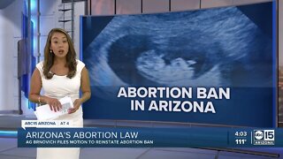 Arizona attorney general asks court to unblock abortion ban
