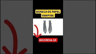 Como Desenhar BONECA DE PAPEL VAMPIRA #bonecadepapel #paperdolls #halloween #vampire #shorts