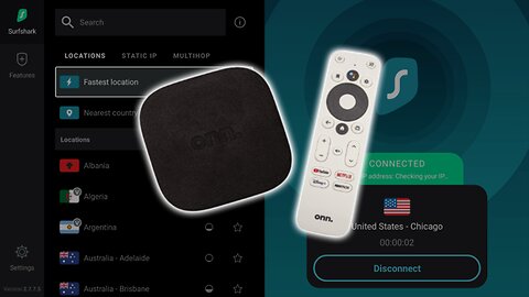 How to Install Surfshark VPN on Walmart Onn Google TV Box 🤫