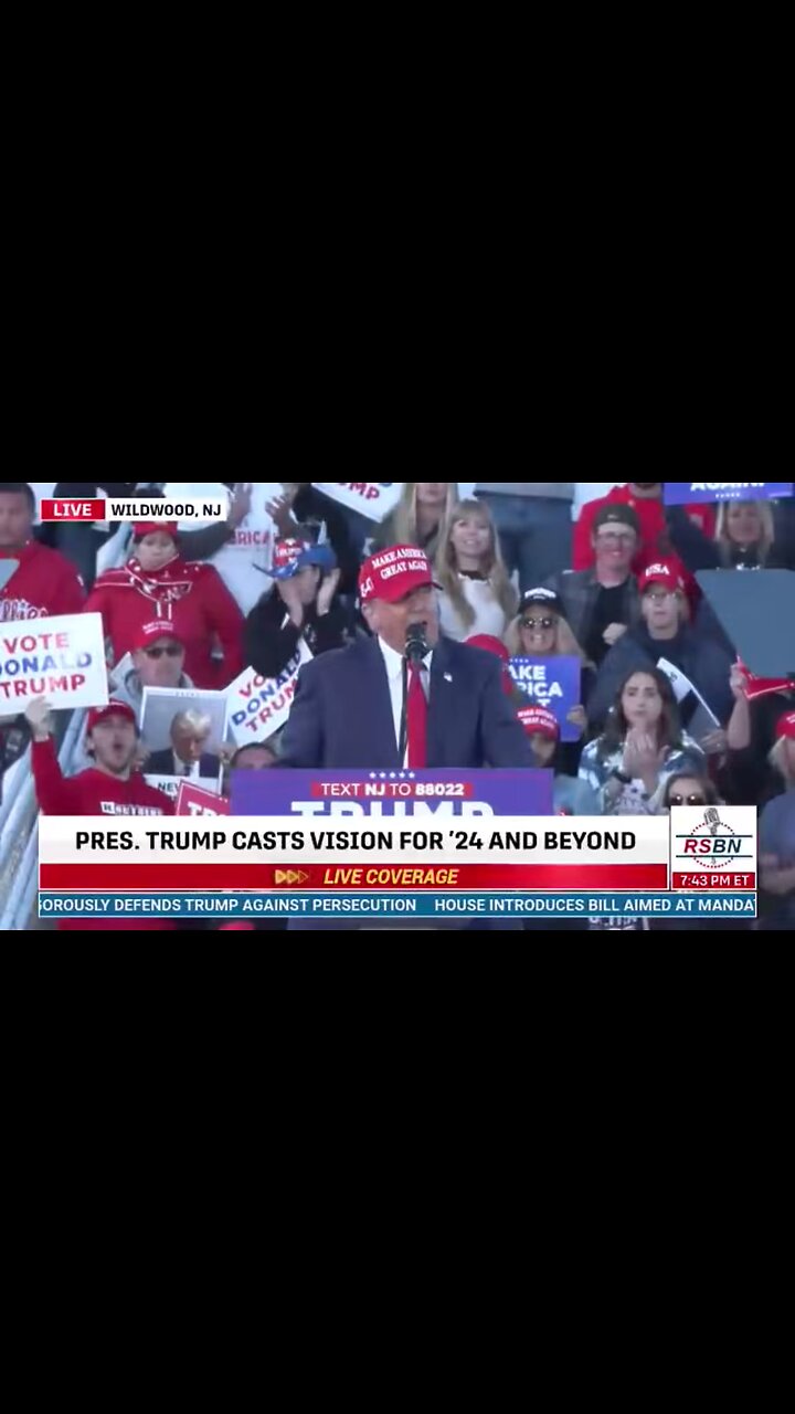 Trump Rally Wildwood NJ 11/05/2024 schools, vaccine mandates