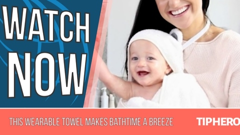 This Wearable Towel Makes Bathtime a Breeze