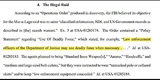 Biden's FBI Authorized The Use Of Deadly Force In Trump Mar-A-Lago Raid