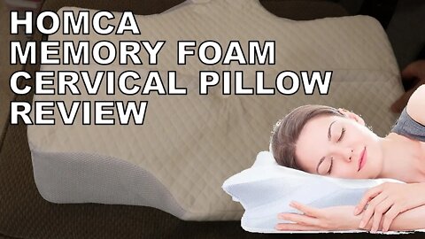 HOMCA memory foam cervical neck pillow