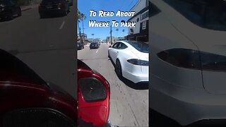 Where Not To Park Your Tesla #Shorts