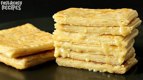 My Korean Grandpa makes this Sweet Flatbread for breakfast every day. No yeast, No oven!