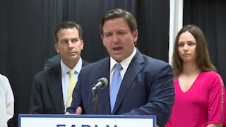 Florida Gov. Ron DeSantis speaks at monoclonal antibody treatment center in Fort Pierce