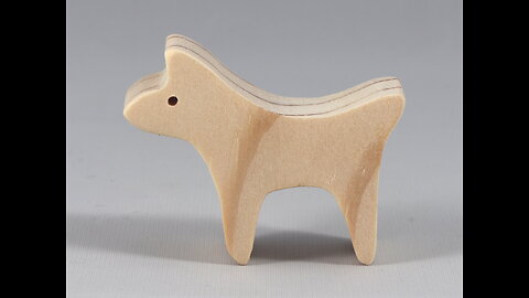 Wood Toy Dog Cutout, Handmade, Unfinished, Unpainted, Paintable, and Ready to Paint 1194157226