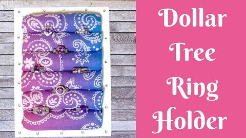 Everyday Crafting: Dollar Tree Ring Holder