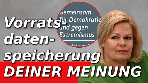 Weitere Etablierung des Überwachungsstaats durch Nancy Faeser@kitchen news🙈