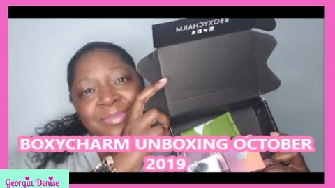 Boxycharm Unboxing October 2019 First Impressions!!