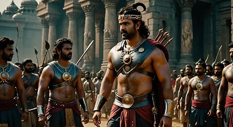 Baahubali movie shooting scame //The story concludes in Baahubali 2