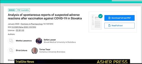 SLOVAKIA: COVID-19 Vaccine Adverse Reaction—500% Increase of Incidence Reported First Half of 2021