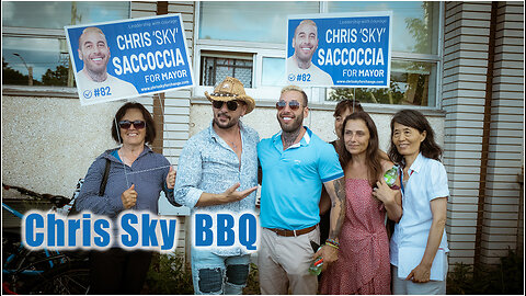 Toronto mayoral candidate. Chris Sky BBQ