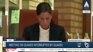 Fact or Fiction: Government meeting about earthquakes interrupted by earthquake?