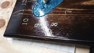 Wooden resin clock