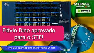 Flávio Dino acaba de ser aprovado para o STF por 47 senadores!