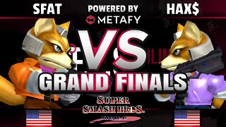 FPS4 Online Grand Finals - CLG | SFAT (Fox) vs. EMG | Hax$ (Fox) - Melee