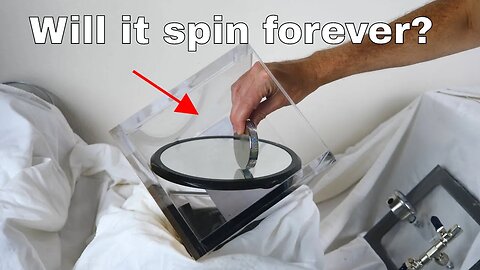 Spinning Euler's Disk in a Vacuum Chamber-Will it Spin Forever?
