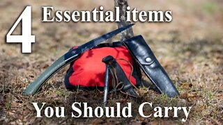 4 Essential Items you should carry | Survival | Hiking | Camping | Backpacking (What is in my bag?)