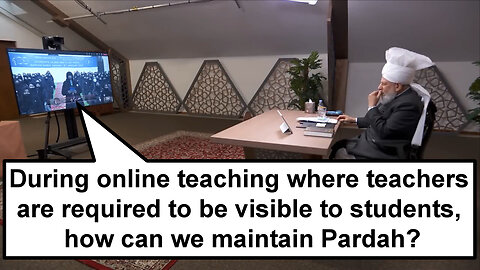 During online teaching where teachers are required to be visible, how can we Maintain Pardah?