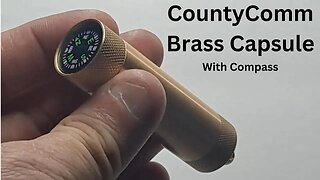Countycomm Brass Capsule W/Compass