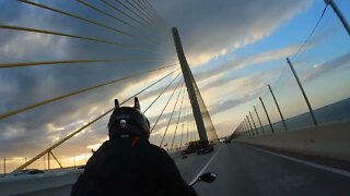 Ninja ZX-6R Sunshine Skyway Sunset Ride