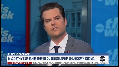 Matt Gaetz Reveals If He's Going To File A Motion to Oust Speaker McCarthy