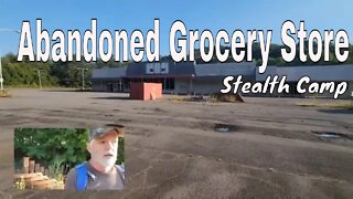 Abandoned Grocery Store - Stealth Camping - Where to Hang the Hammock?