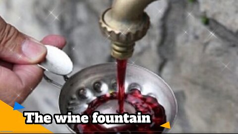 THE WINE FOUNTAIN - Is there a fountain where wine flows instead of water?