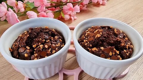 BEST baked oats recipe in 1 minute! Low calorie dessert for breakfast!