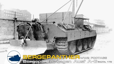 Rare Bergepanther footage - Ausf A - G Sd.Kfz. 179.