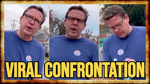 ANGRY Lib Voter BIZARRELY CONFRONTS Republican Canvasser