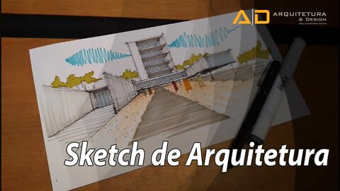 Sketch de arquitetura - Como desenvolver croquis e perspectivas excelentes