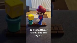 3D Printed Super Mario, pipe and ring box.