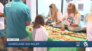 Palm Beach Gardens firm packs 5K sandwiches for Hurricane Ian victims