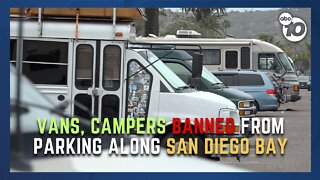 Port of San Diego bans vans & campers from parking along bay