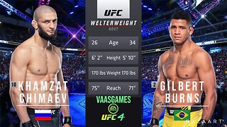 EA SPORTS UFC 4 - GILBERT BURNS VS KHAMZAT CHIMAEV