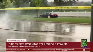 DTE crews working to restore power to more than 500K people