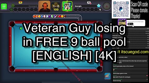 Veteran Guy losing in FREE 9 ball pool [ENGLISH] [4K] 🎱🎱🎱 8 Ball Pool 🎱🎱🎱