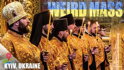 Observing Strange Christian Orthodox Ceremony in Kyiv, Ukraine