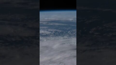 Earth from The Orbit With Clouds