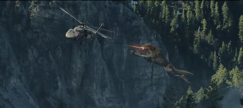 Gaint wolf attack Scene wolf vs helicopter