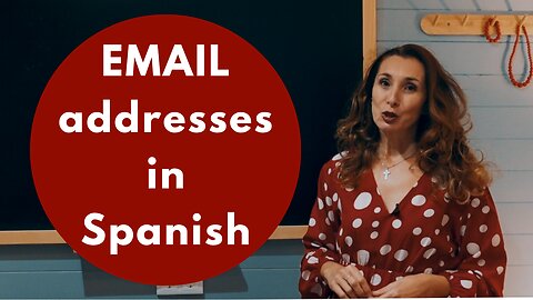 How to give an EMAIL address in Spanish - USEFUL vocabulary