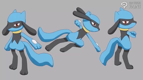 POKEMON - HOW TO DRAW RIOLU. FULL DRAWING PROCESS AND COLOUR. #pokemon #2danimation #anime