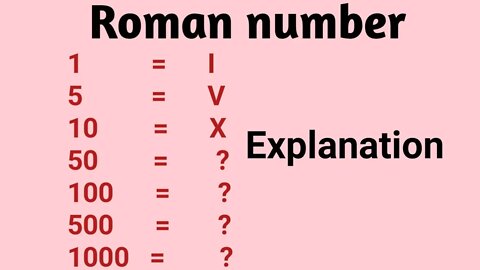 Roman number explained with examples // roman number// Hindi