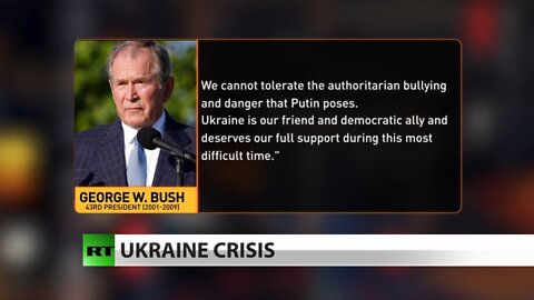 George W Bush condemns Russian ‘invasion’ of Ukraine