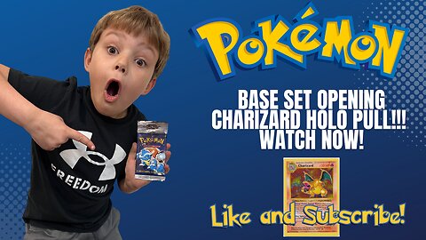 ​ @RealPokeMONSTER PULLS THE HOLY GRAIL! POKEMON BASE SET HOLO CHARIZARD! WATCH NOW!!!