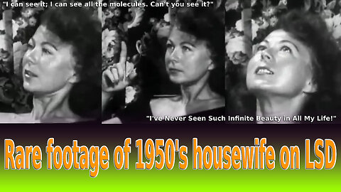 Rare footage of 1950's housewife on LSD