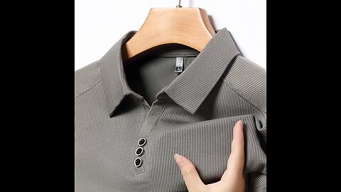 SALE! New Scissor Collar Button Polo Shirts Long Sleeved Autumn Fashion