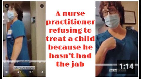 A nurse practitioner refusing to treat a child because he hasn’t had the jab